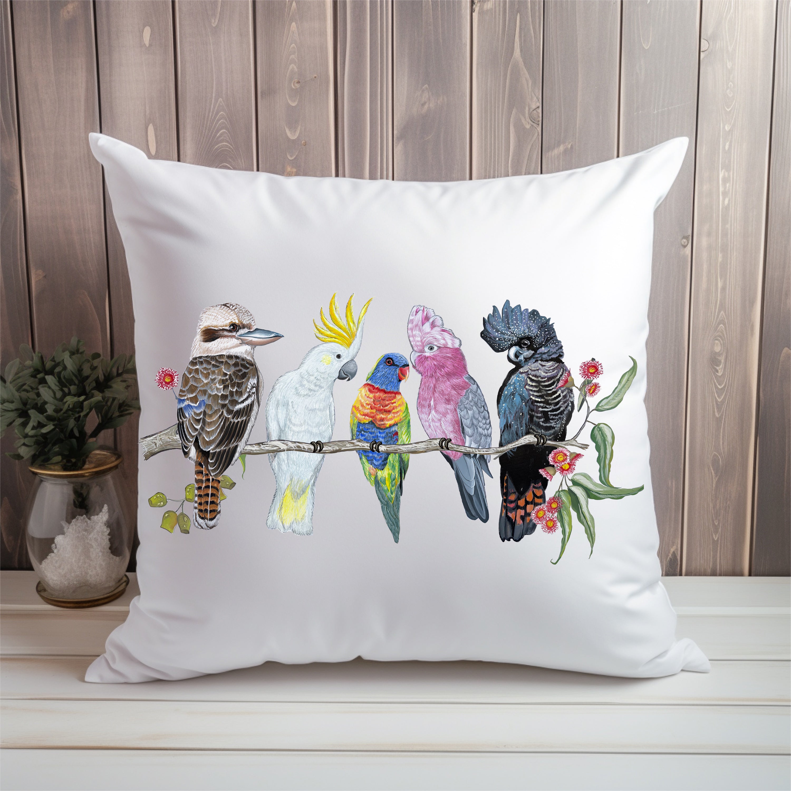 Australian Bird and Flora - Cushion Cover