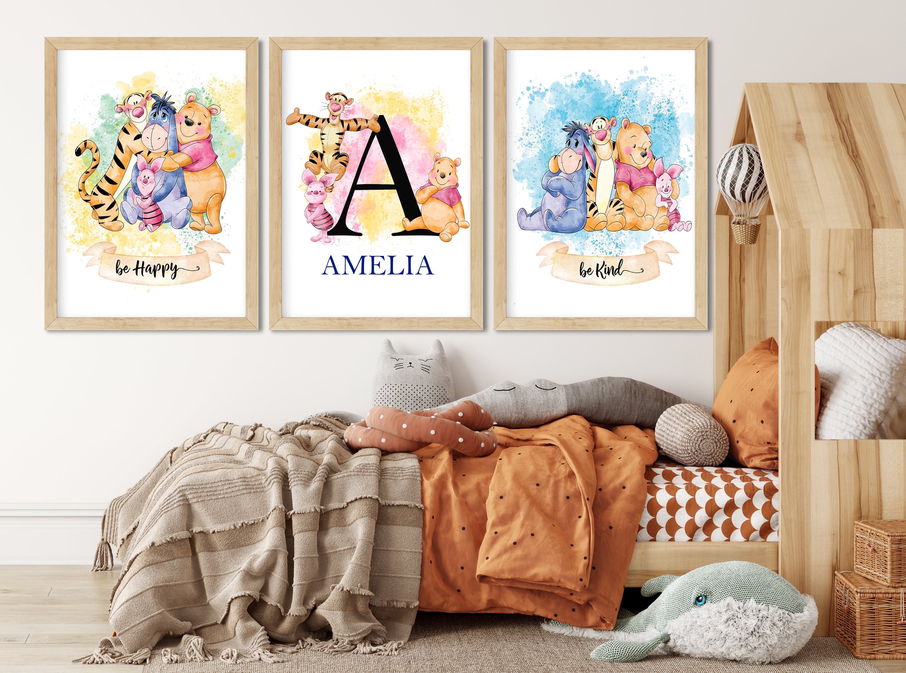 Winni the Pooh (Set of 3 Prints) Unisex Design