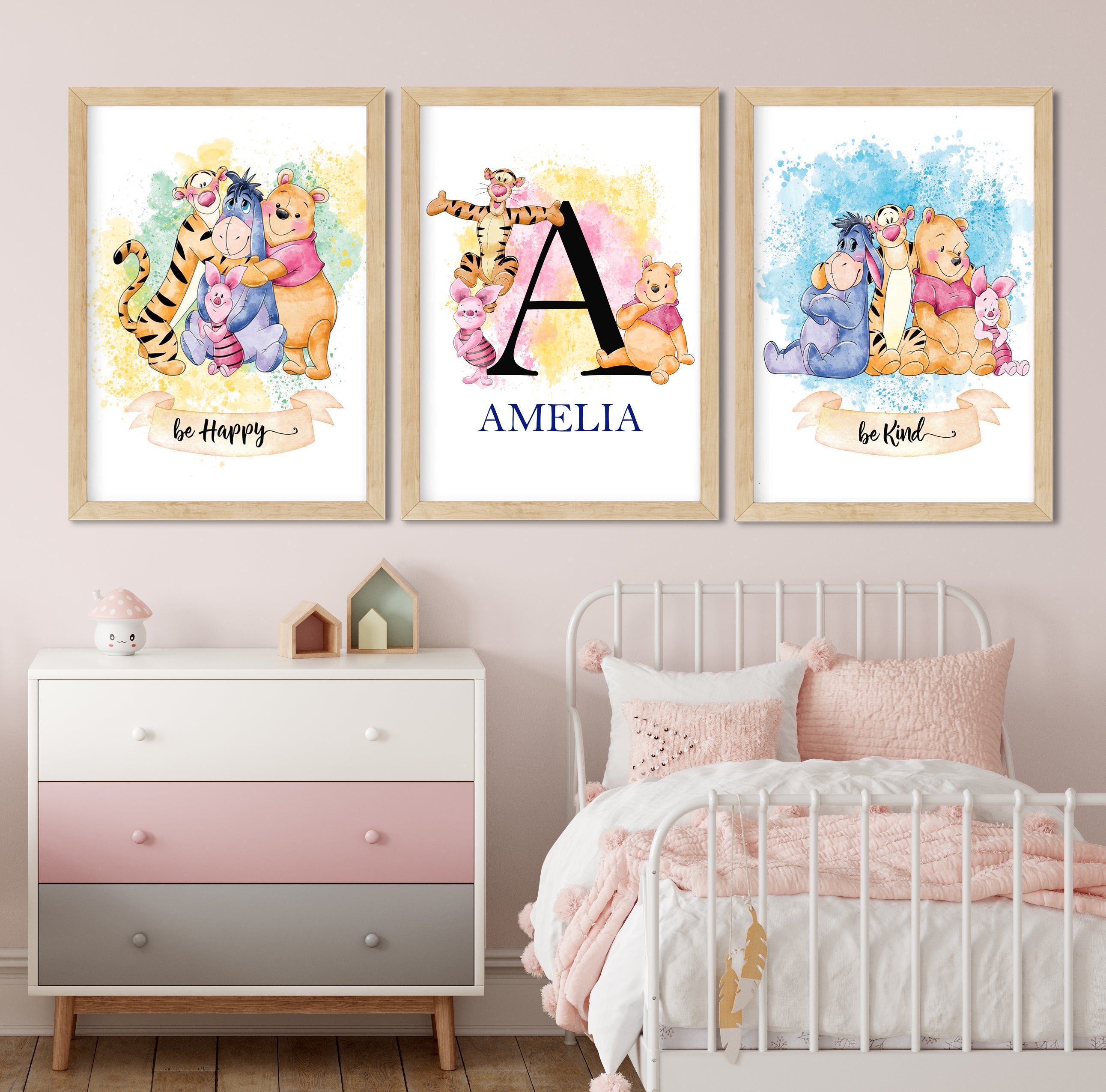 Winni the Pooh (Set of 3 Prints) Unisex Design