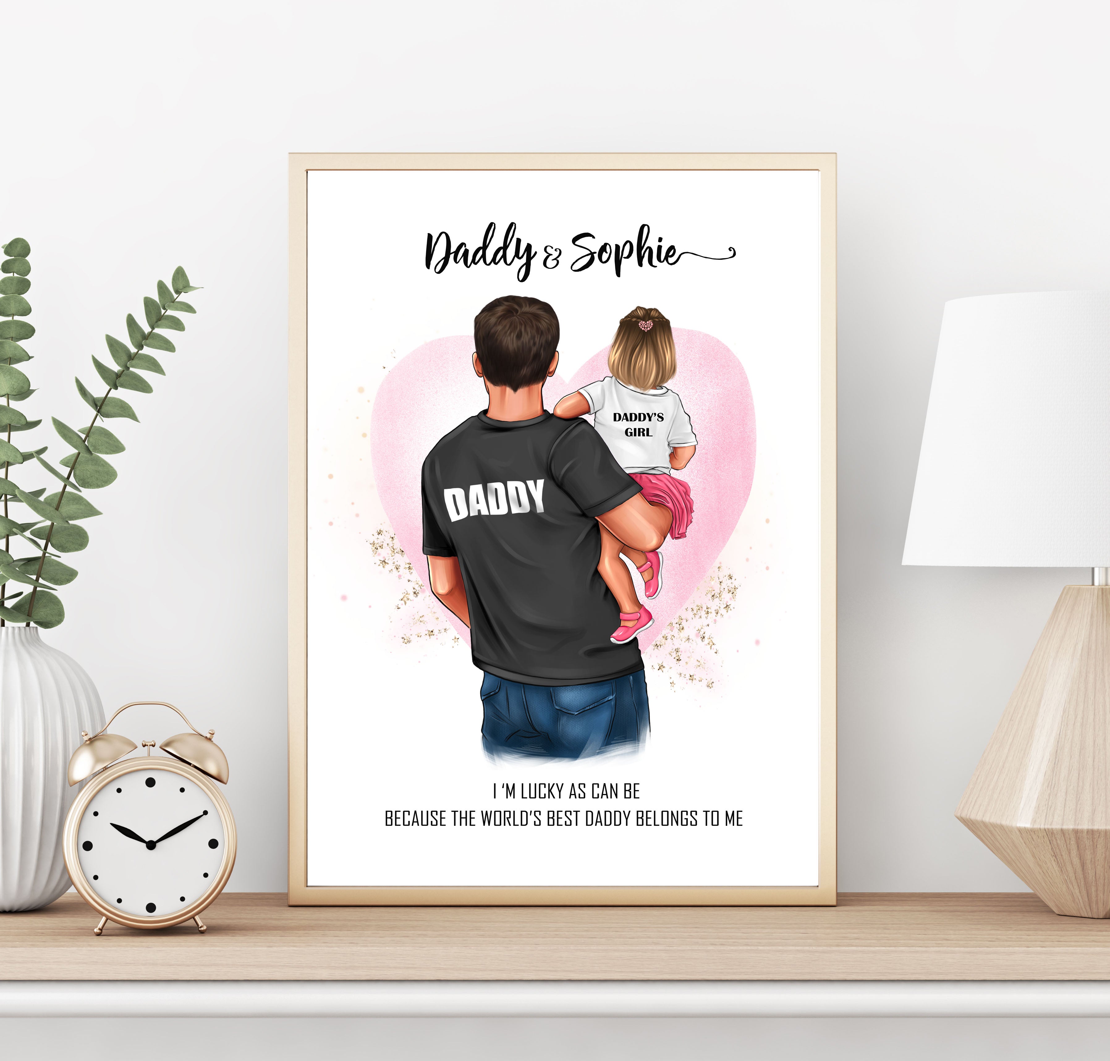 Personalised DADDY and ME (Boy/Girl) Print