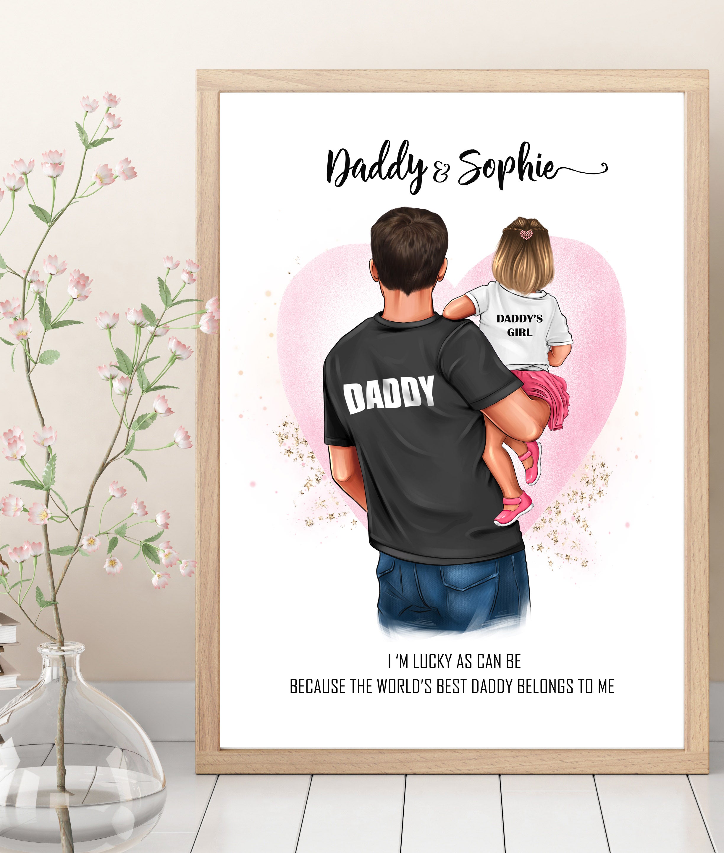 Personalised DADDY and ME (Boy/Girl) Print