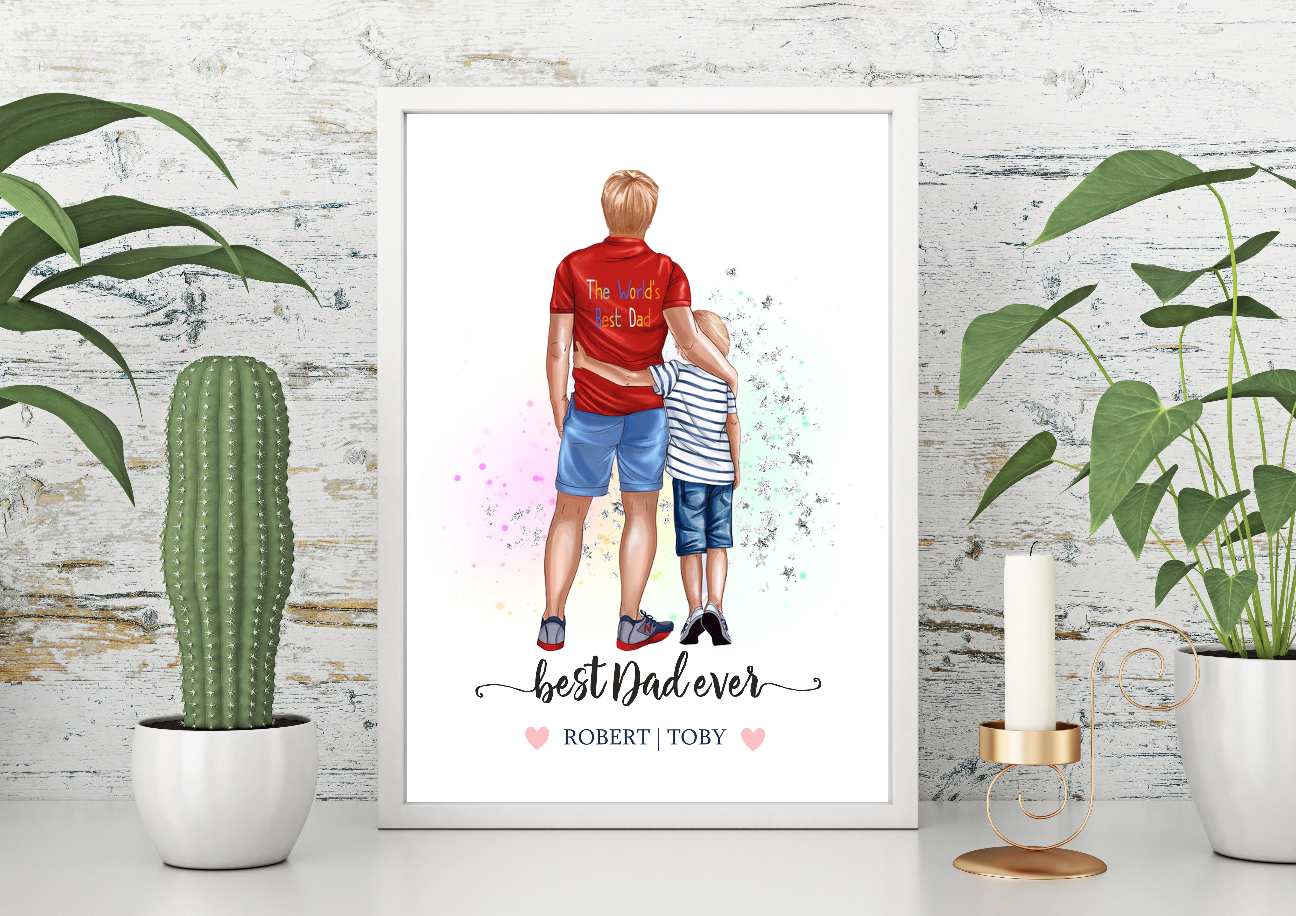 Personalised BEST DAD Prints