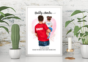 Personalised DADDY and ME (Boy/Girl) Print