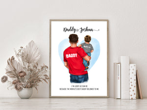 Personalised DADDY and ME (Boy/Girl) Print