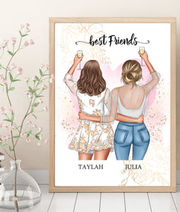 Personalised BEST FRIENDS Prints