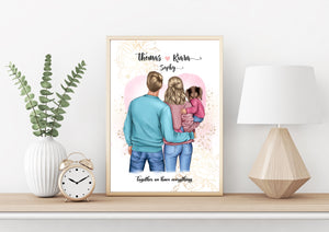 Personalised FAMILY Prints with ONE BABY