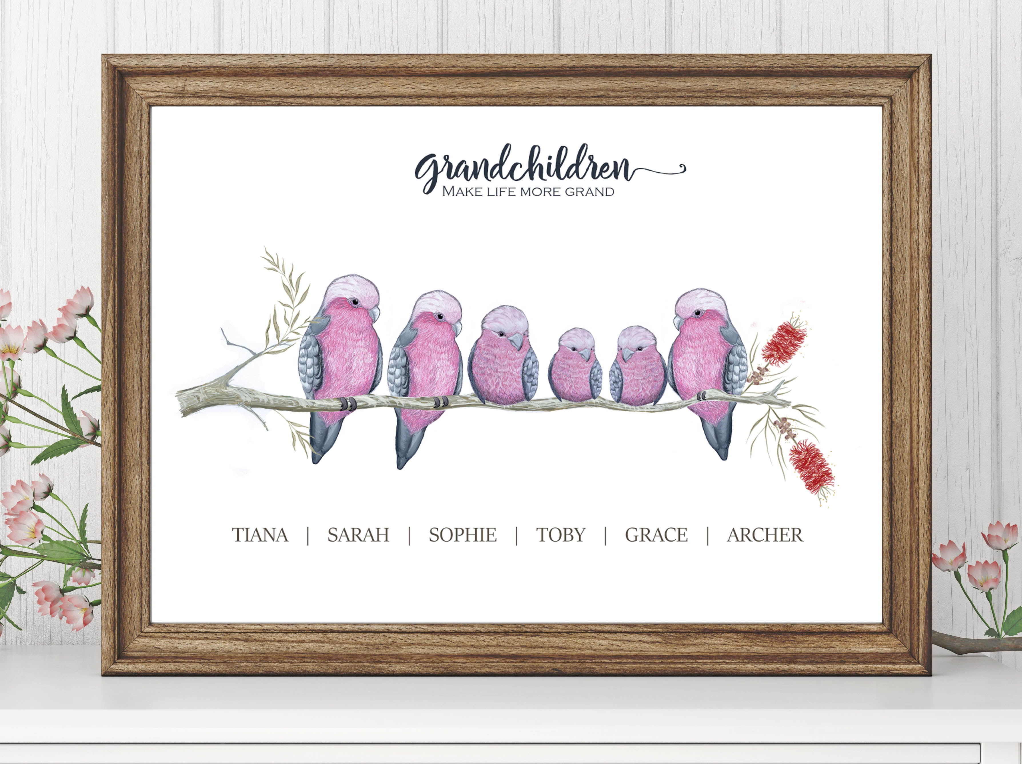 Personalised GALAH GRANDCHILDREN Prints