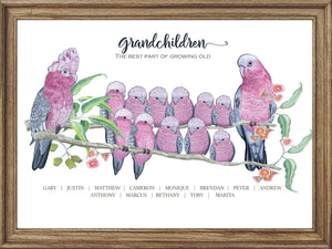 Personalised GALAH GRANDCHILDREN Prints