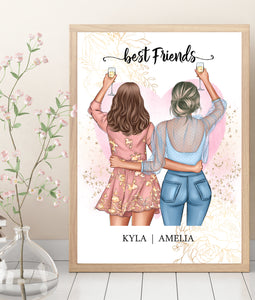 Personalised BEST FRIENDS Prints