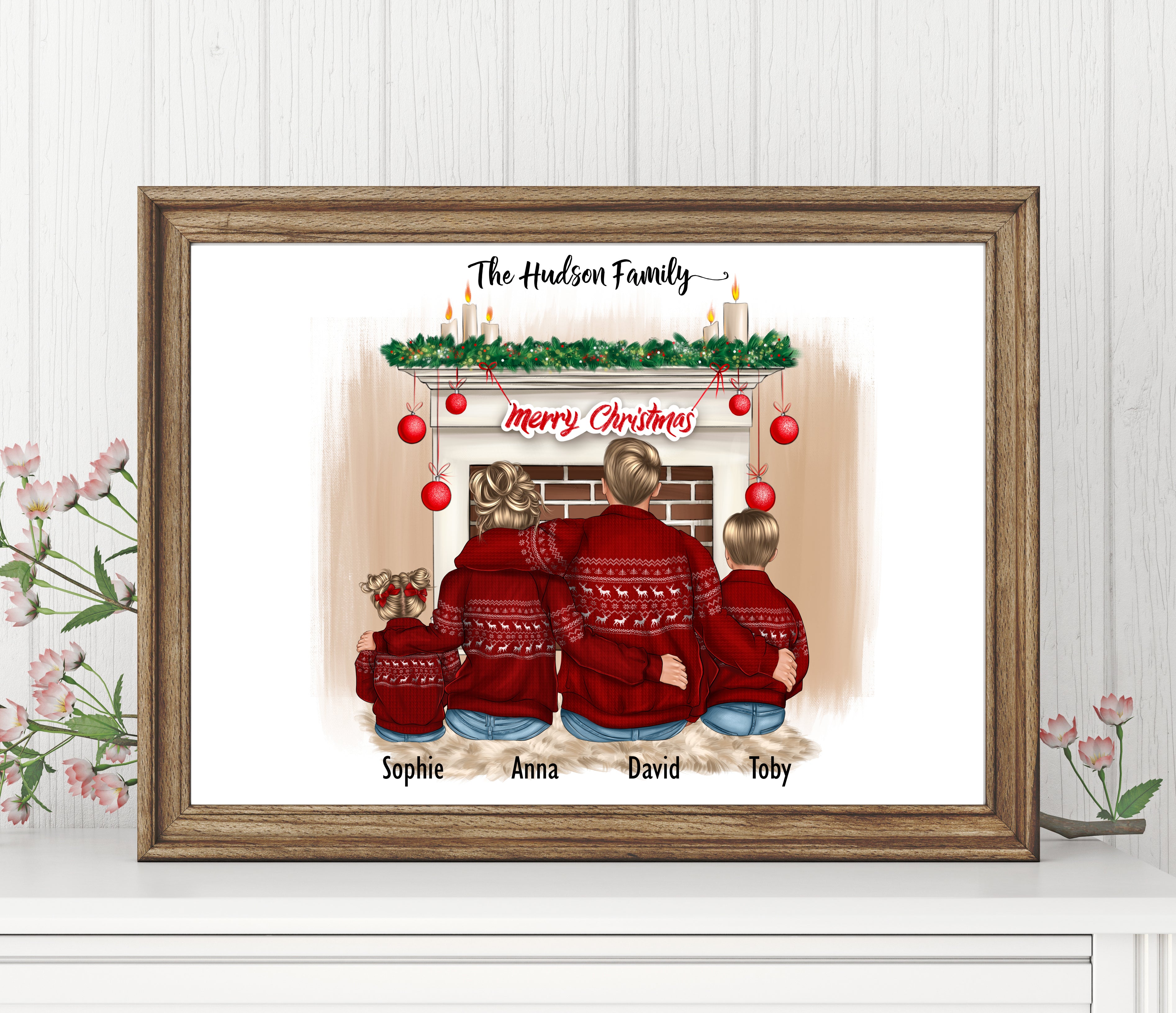 Personalised Christmas FAMILY Prints