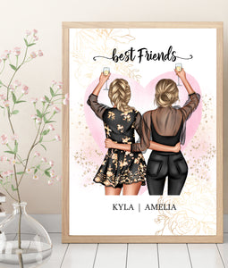 Personalised BEST FRIENDS Prints