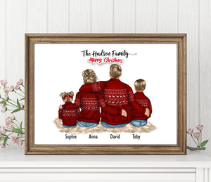 Personalised Christmas FAMILY Prints