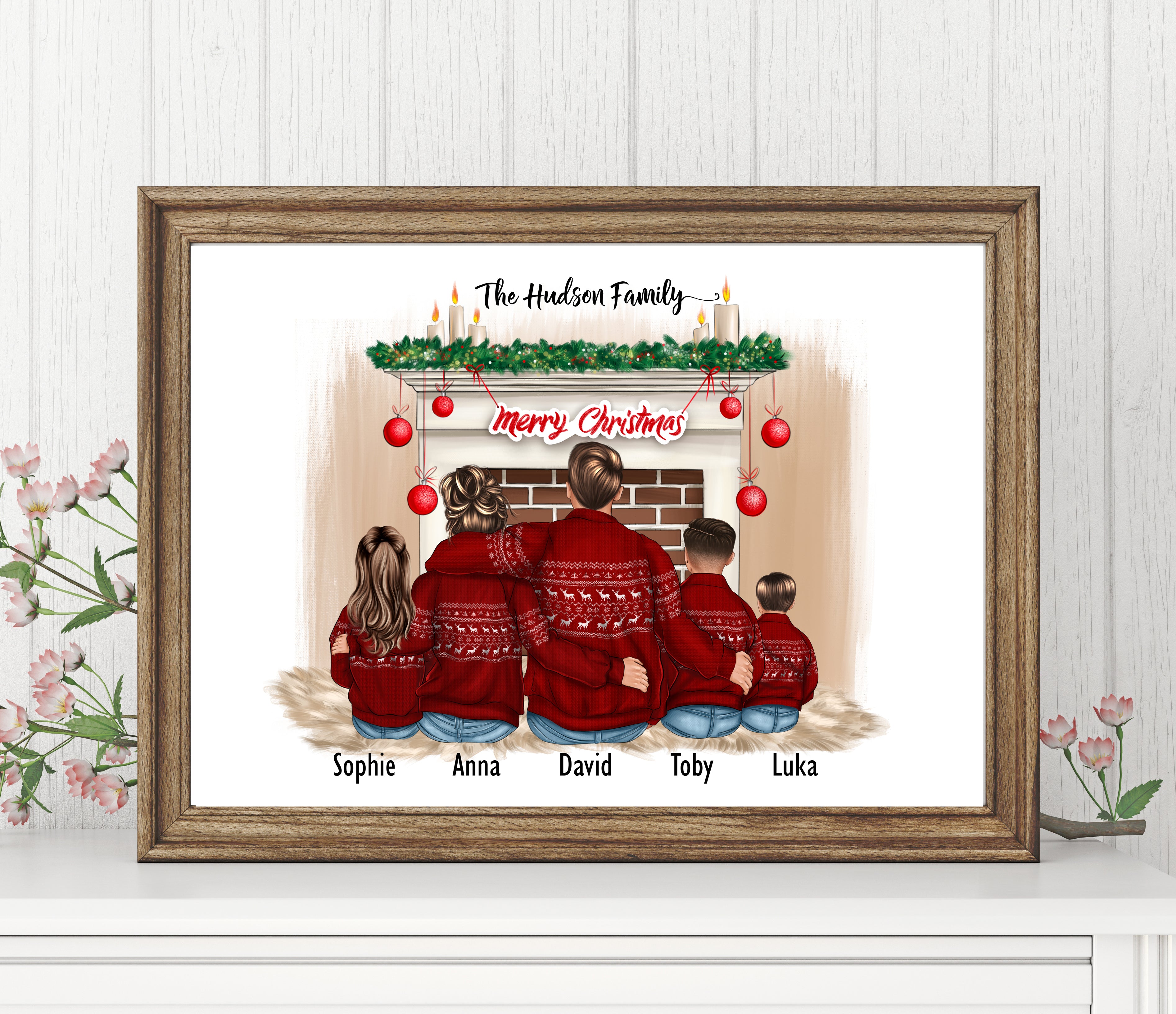 Personalised Christmas FAMILY Prints