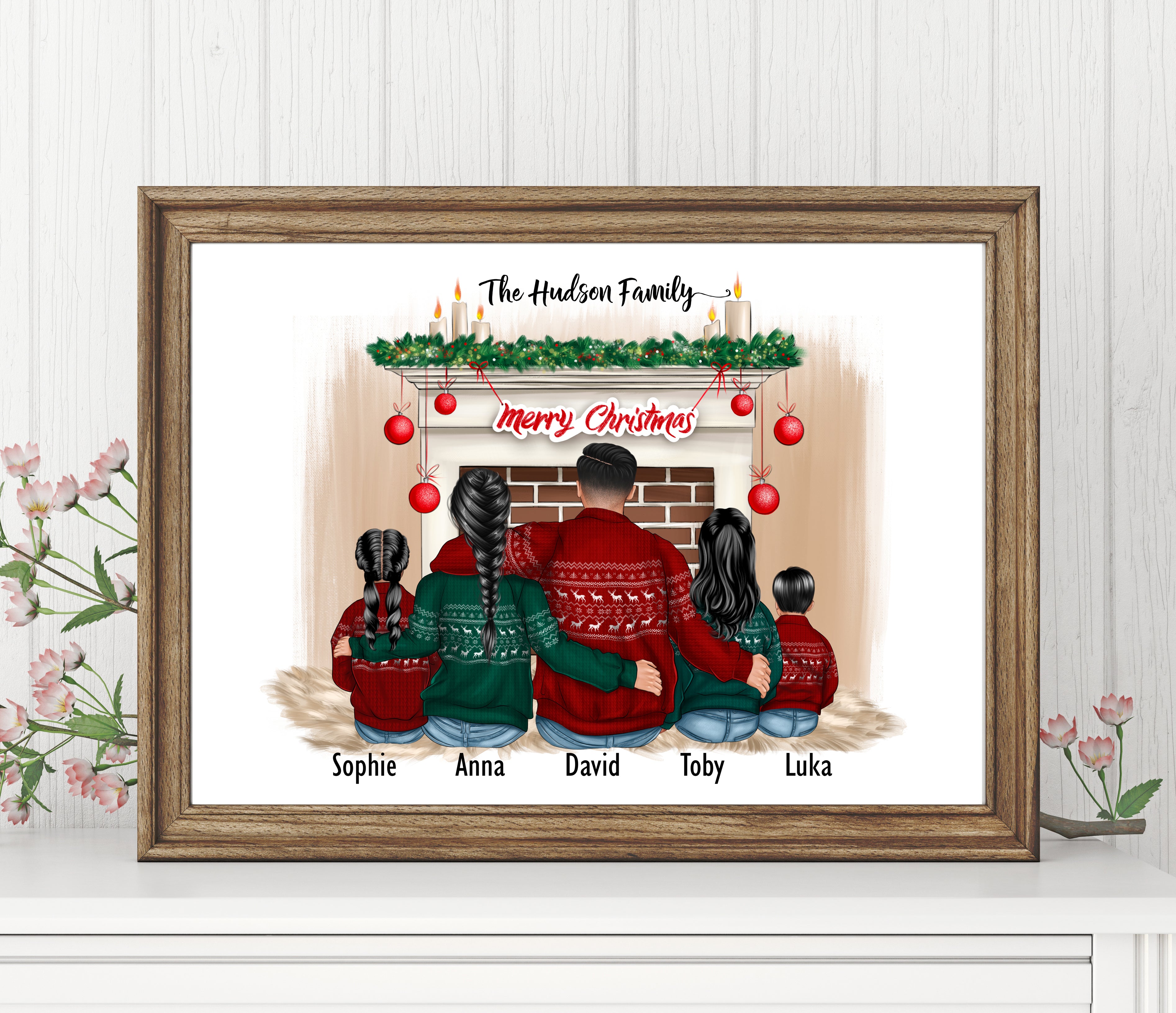 Personalised Christmas FAMILY Prints
