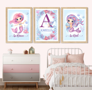 Mermaid (Set of 3 Prints)