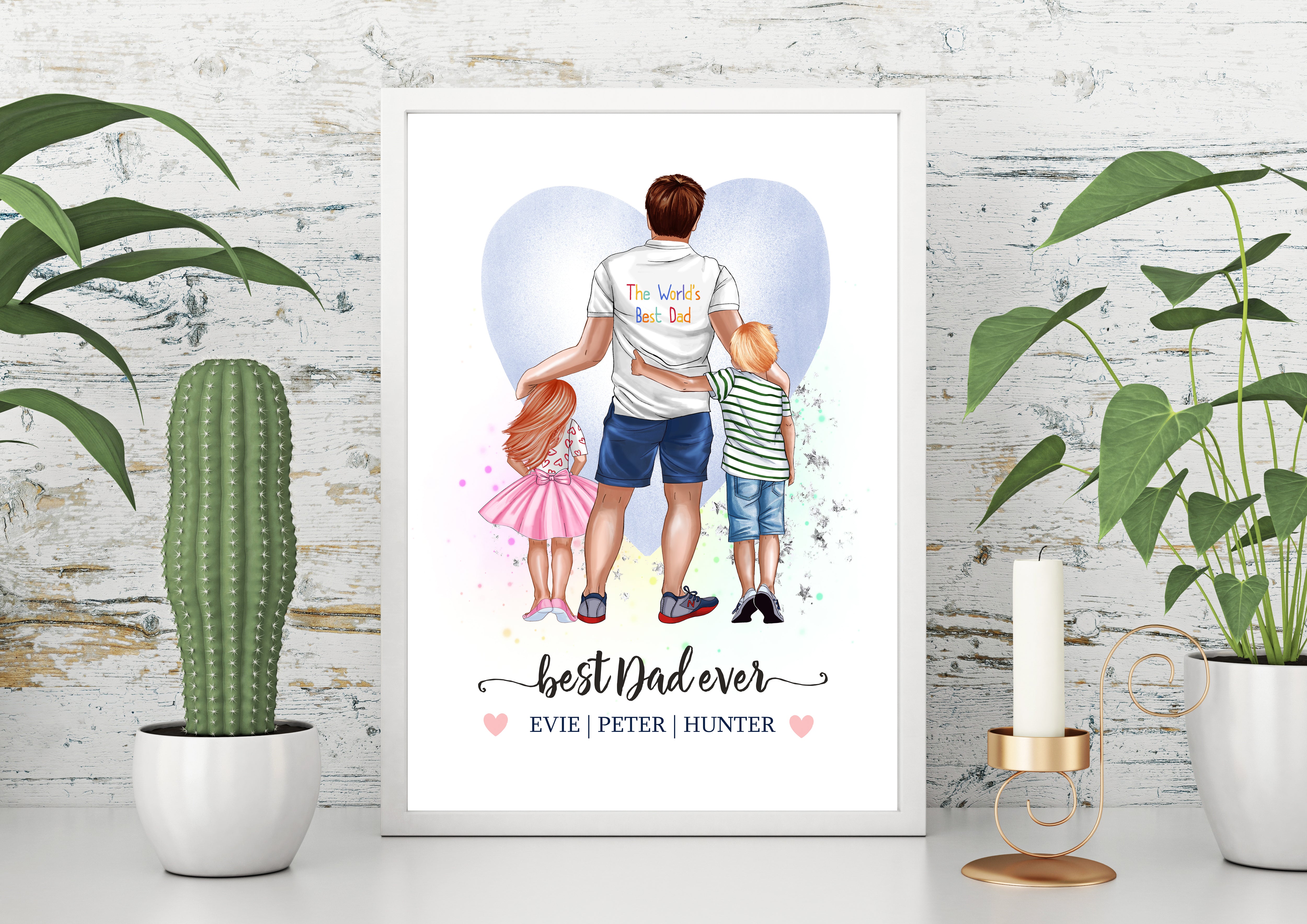 Personalised BEST DAD Prints