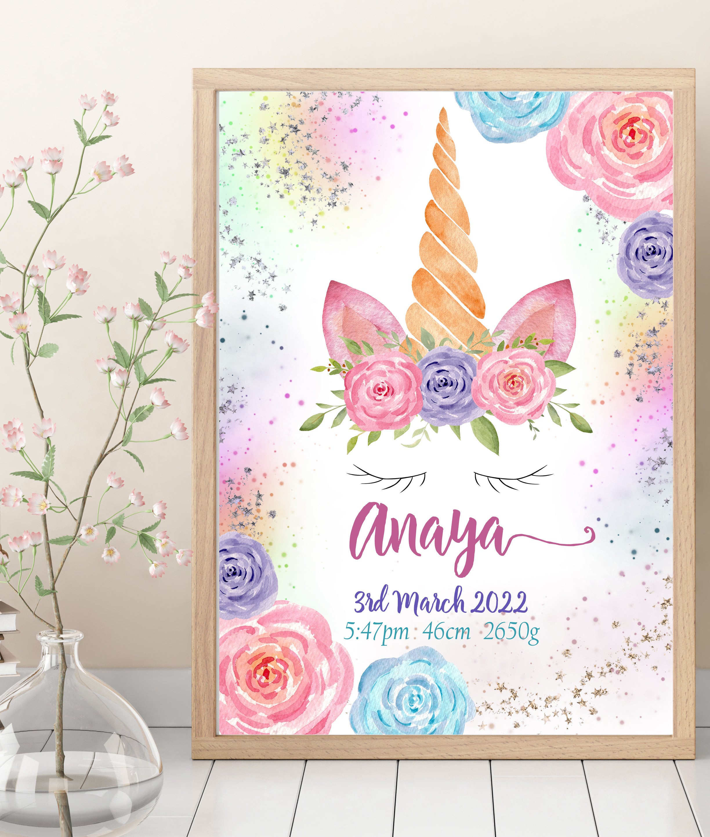 Unicorn and Rainbow (Set of 3 Prints)